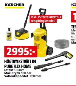 Bauhaus HÖGTRYCKSTVÄTT K4 PURE FLEX HOME erbjuda