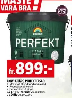 Bauhaus AKRYLATFÄRG PERFEKT FASAD erbjuda