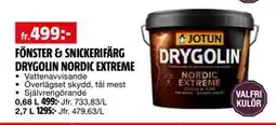 Bauhaus FÖNSTER & SNICKERIFÄRG DRYGOLIN NORDIC EXTREME erbjuda