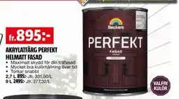 Bauhaus AKRYLATFÄRG PERFEKT HELMATT FASAD erbjuda