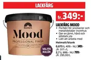 Bauhaus LACKFÄRG MOOD erbjuda