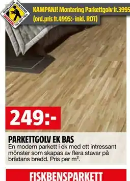 Bauhaus PARKETTGOLV EK BAS erbjuda