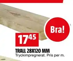 Bauhaus TRALL 28X120 MM erbjuda