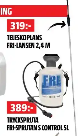 Bauhaus TRYCKSPRUTA FRI-SPRUTAN S CONTROL 5L erbjuda