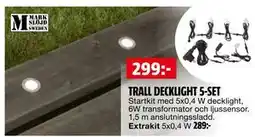 Bauhaus TRALL DECKLIGHT 5-SET erbjuda