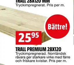 Bauhaus TRALL PREMIUM 28X120 erbjuda