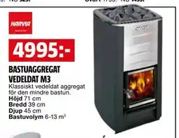 Bauhaus BASTUAGGREGAT VEDELDAT M3 erbjuda