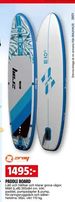 Bauhaus PADDLE BOARD erbjuda