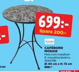 Jem&Fix CAFÉBORD MOSAIK erbjuda