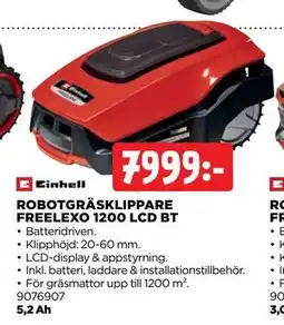 Jem&Fix ROBOTGRÄSKLIPPARE FREELEXO 1200 LCD BT erbjuda