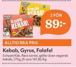 Hemköp Kebab, Gyros, Falafel erbjuda