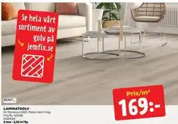 Jem&Fix LAMINATGOLV Ek Montreux K651 erbjuda