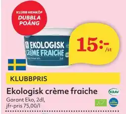 Hemköp Ekologisk crème fraiche erbjuda