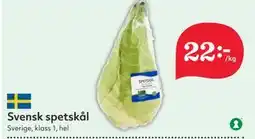 Hemköp Svensk spetskål erbjuda