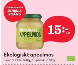Hemköp Ekologiskt äppelmos erbjuda