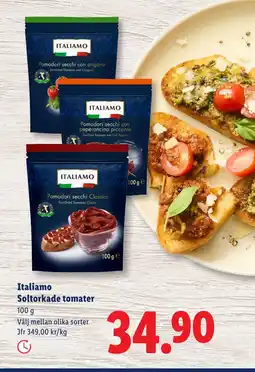 Lidl ITALIAMO Soltorkade tomater erbjuda