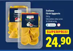 Lidl ITALIAMO Färsk äggpasta erbjuda