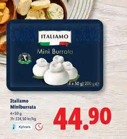 Lidl ITALIAMO Miniburrata erbjuda