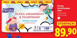 Lidl Floralys Hushållspapper dekor erbjuda