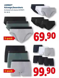 Lidl LIVERGYⓇ Kalsonger/boxershorts erbjuda