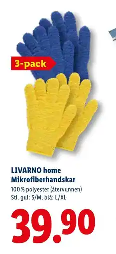 Lidl LIVARNO HOME Mikrofiberhandskar erbjuda