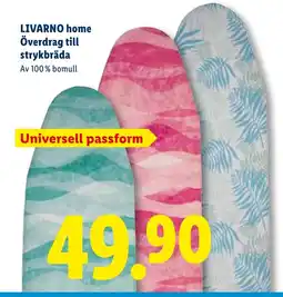 Lidl LIVARNO HOME Överdrag till strykbräda erbjuda