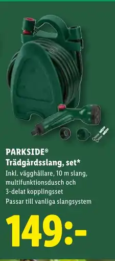 Lidl PARKSIDE® Trädgårdsslang, set erbjuda