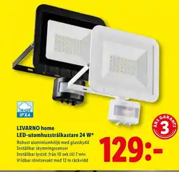 Lidl LIVARNO HOME LED-utomhusstrålkastare 24 W erbjuda