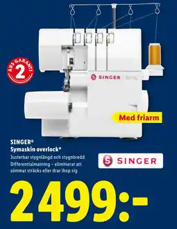 Lidl SINGER® Symaskin overlock erbjuda