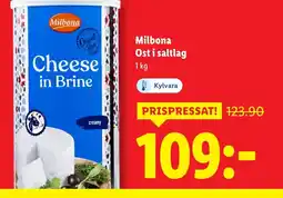 Lidl MILBONA Ost i saltlag erbjuda