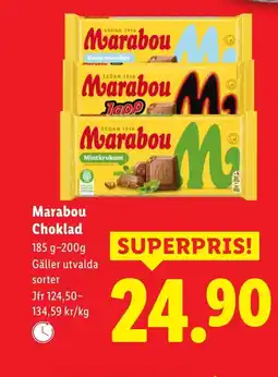 Lidl Marabou Choklad erbjuda