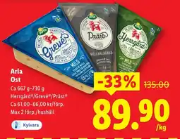 Lidl ARLA Ost erbjuda