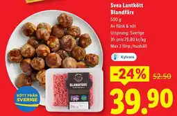 Lidl Svea Lantkött Blandfärs erbjuda