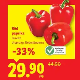 Lidl Röd paprika erbjuda