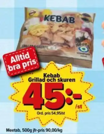 Östenssons Kebab Griiad och skuren erbjuda