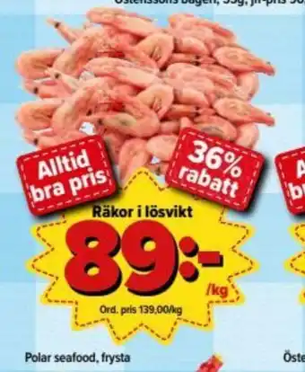 Räkor i lösvikt 1kg