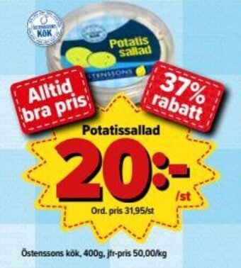 Östenssons Potatissallad 400g erbjuda