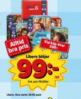 Östenssons Libero blöjor erbjuda