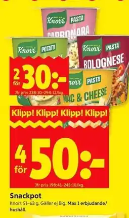 ICA Kvantum KNORR Snackpot erbjuda
