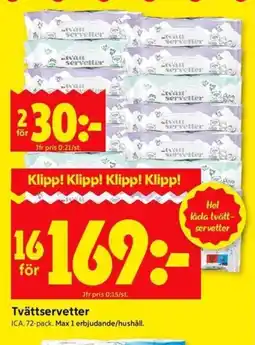 ICA Kvantum ICA Tvättservetter erbjuda