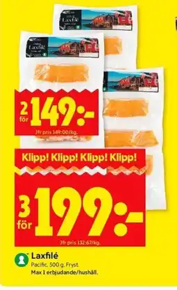 ICA Kvantum Pacific Laxfilé erbjuda