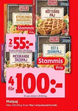 ICA Kvantum FELIX Matpaj erbjuda