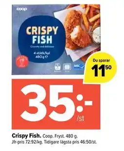Coop Extra Crispy Fish erbjuda