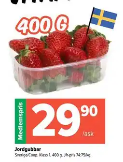 Coop Extra Jordgubbar erbjuda