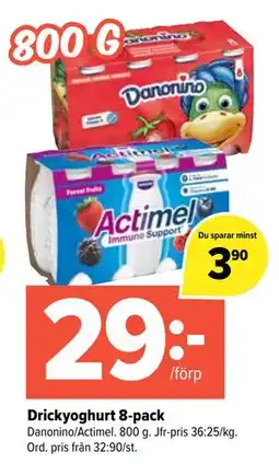 Coop Extra Drickyoghurt 8-pack erbjuda