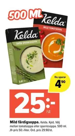 Coop Extra Mild färdigsoppa erbjuda