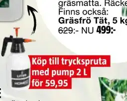 Bauhaus Köp till tryckspruta med pump 2 L erbjuda