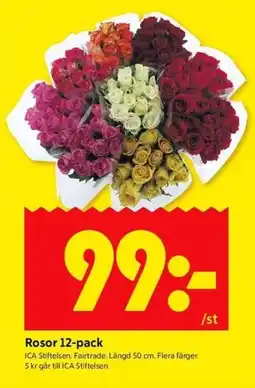 ICA Kvantum Rosor 12-pack erbjuda
