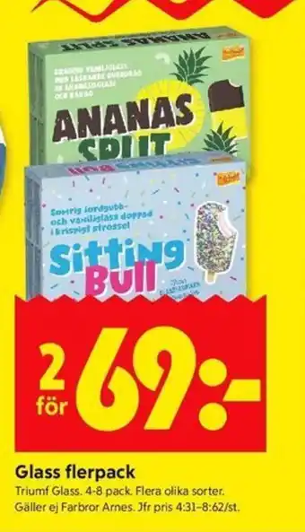 ICA Kvantum Glass flerpack erbjuda
