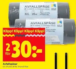 ICA Kvantum ICA Avfallspåsar erbjuda
